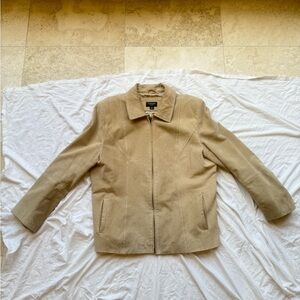 Sonoma Life + style suede leather (100%) Tan Jacket